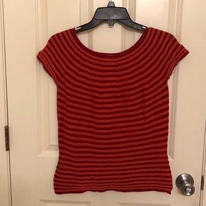 Red and orange Armani sweater